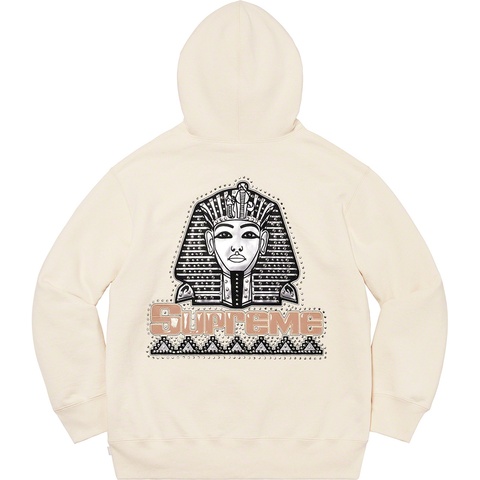 Supreme Pharaoh Studded Hooded Sweatshirt - Natural