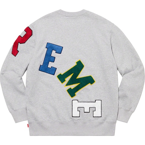 Supreme Big Arc Crewneck - Heather Grey