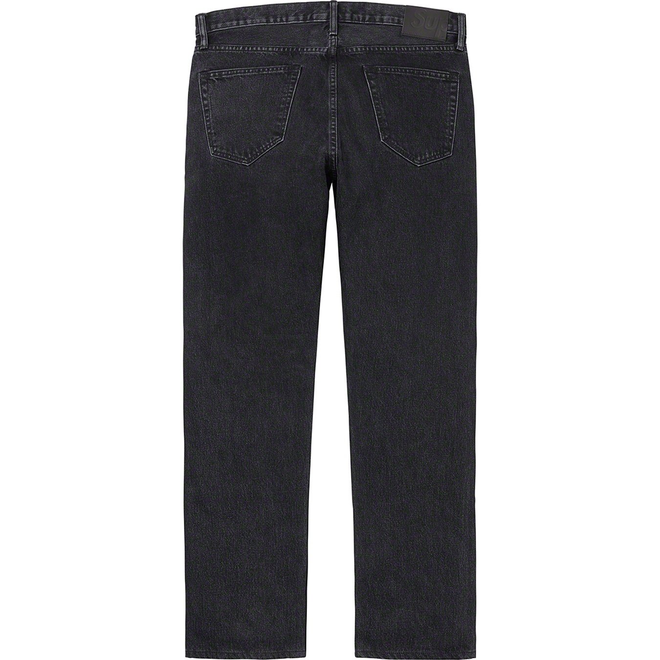 Supreme Stone Washed Black Slim Jean (FW20) - Washed Black - $148