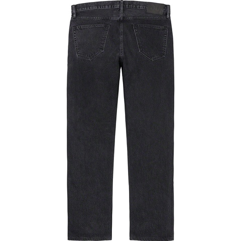 Supreme Stone Washed Black Slim Jean - Washed Black