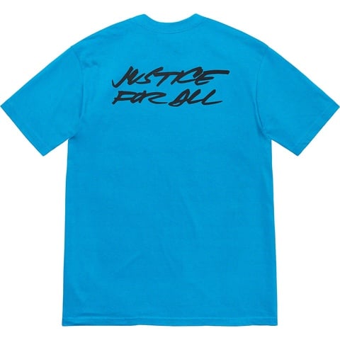 Supreme Futura Logo Tee - Bright Blue