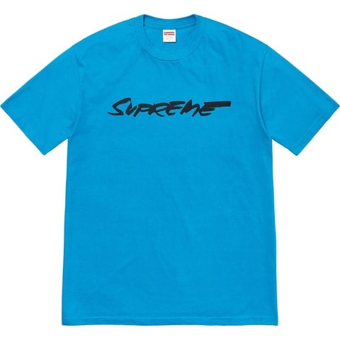 Supreme Futura Logo Tee - Bright Blue