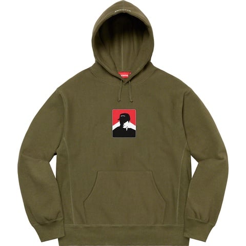 Supreme Portrait Hooded Sweatshirt - Dark Olive