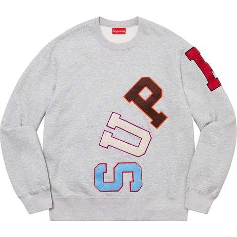 Supreme Big Arc Crewneck - Heather Grey