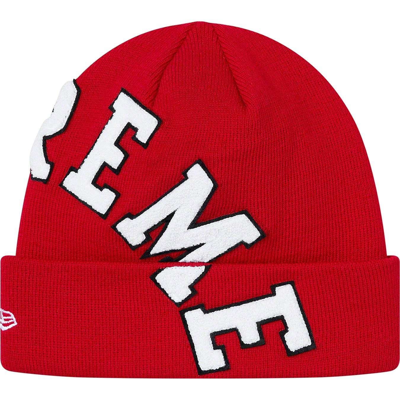 Supreme New Era Big Arc Beanie (FW20) - Red - $38