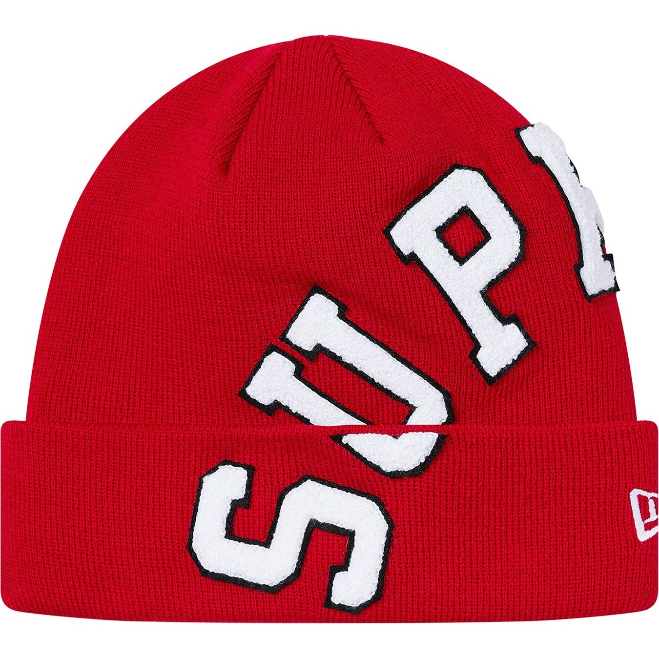Supreme New Era Big Arc Beanie (FW20) - Red - $38