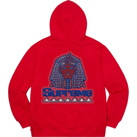 Supreme Pharaoh Studded Hooded Sweatshirt - Red