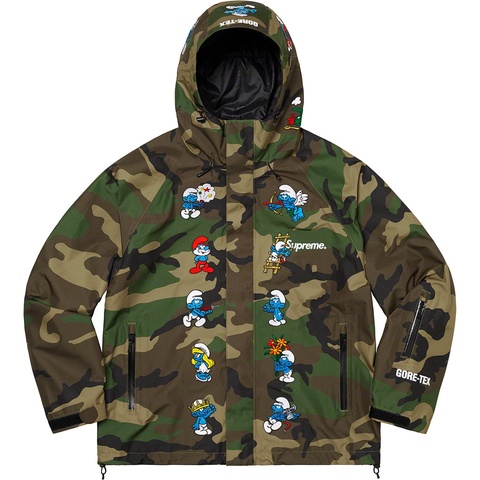 Supreme Supreme®/Smurfs™ GORE-TEX Shell Jacket - Woodland Camo