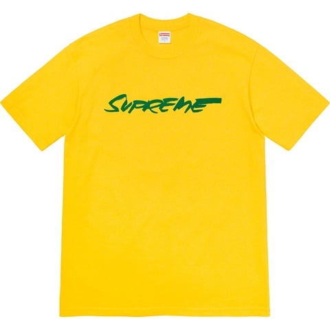 Supreme Futura Logo Tee - Yellow