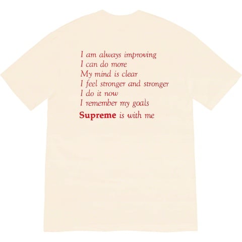 Supreme Stay Positive Tee - Natural