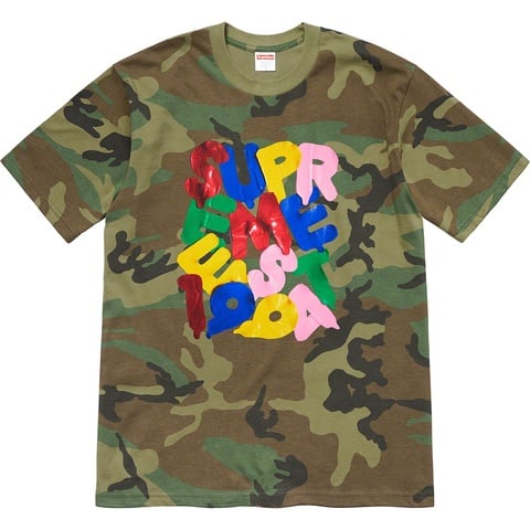 Supreme Balloons Tee - Woodland Camo