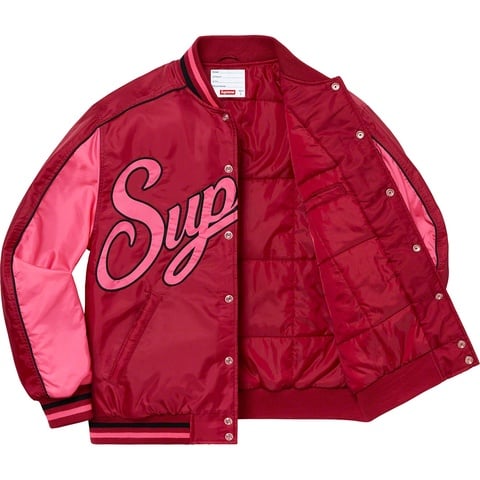 Contrast Script Varsity Jacket - fall/winter 2020 - Supreme