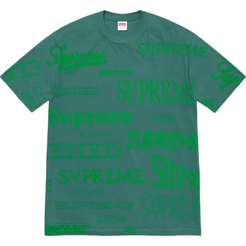 Supreme Multi Logo Tee - Dark Teal