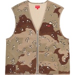 Supreme Zip Up Sweat Vest (FW20) - Chocolate Chip Camo