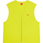 Supreme Zip Up Sweat Vest (FW20) - Acid Green