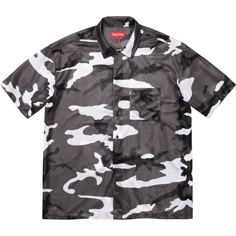 Supreme Camo Mesh S/S Shirt - Black