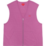 Supreme Zip Up Sweat Vest (FW20) - Bright Purple