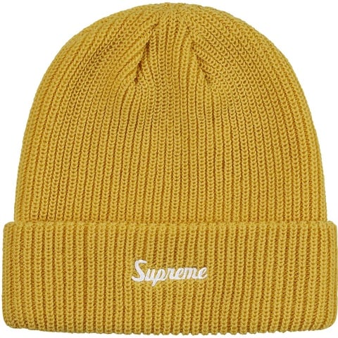 Supreme Loose Gauge Beanie 1 - Sulfur 
