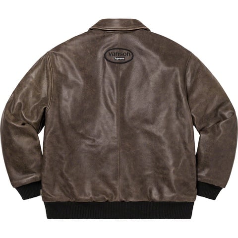 Supreme Supreme®/Vanson Leathers® Worn Leather Jacket - Brown