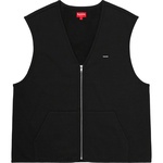 Supreme Zip Up Sweat Vest (FW20) - Black
