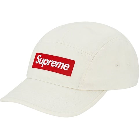 Supreme Washed Chino Twill Camp Cap - Natural