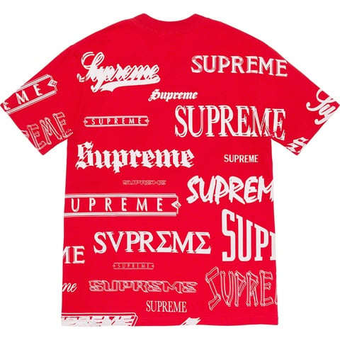 Supreme Multi Logo Tee - Red
