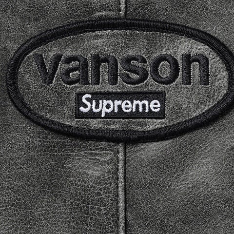Supreme Supreme®/Vanson Leathers® Worn Leather Jacket - Black