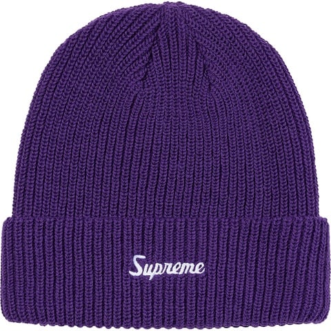 Supreme Loose Gauge Beanie 1 - Purple