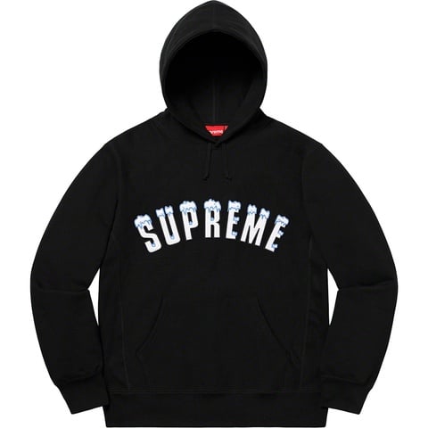 Supreme Icy Arc Hooded Sweatshirt - Black