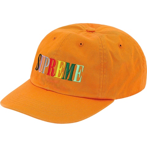 Supreme Multi Color Logo 6-Panel - Mustard