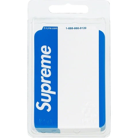 Supreme Name Badge Stickers (Pack of 100) - Blue