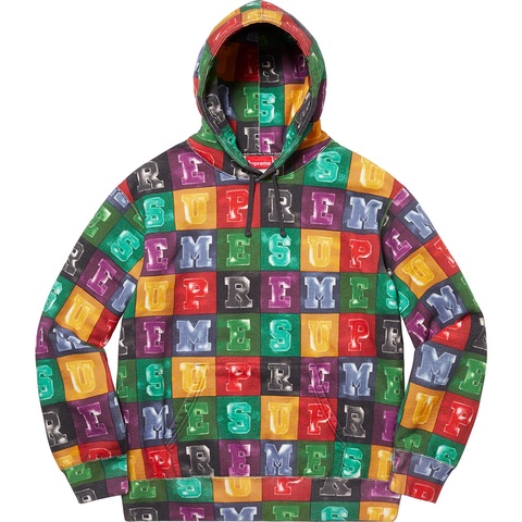 Supreme Blocks Hooded Sweatshirt - Multicolor
