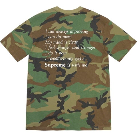Supreme Stay Positive Tee - Woodland Camo