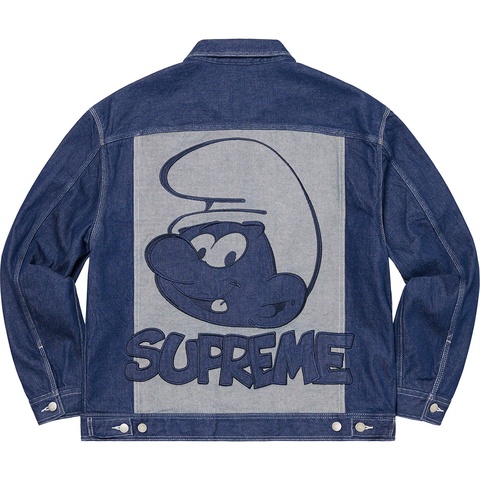 Supreme Supreme®/Smurfs™ Denim Trucker Jacket - Blue