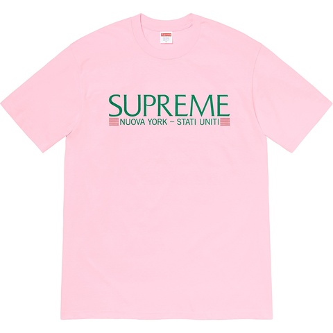 Supreme Nuova York Tee - Light Pink