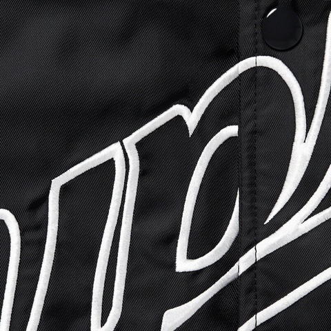 Supreme Contrast Script Varsity Jacket - Black
