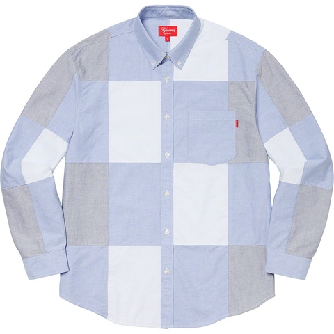 Supreme Patchwork Oxford Shirt パッチワーク ss Patchwork Oxford Shirt - fall/winter 2020 - Supreme