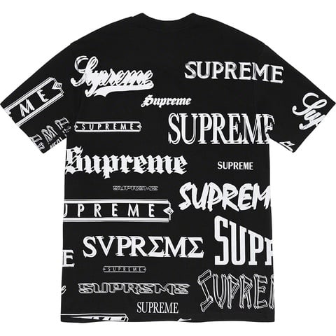Supreme Multi Logo Tee - Black