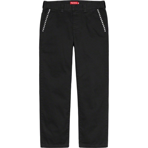Supreme studded work pant 30 ブラック Studded Work Pant - fall/winter 2020 - Supreme