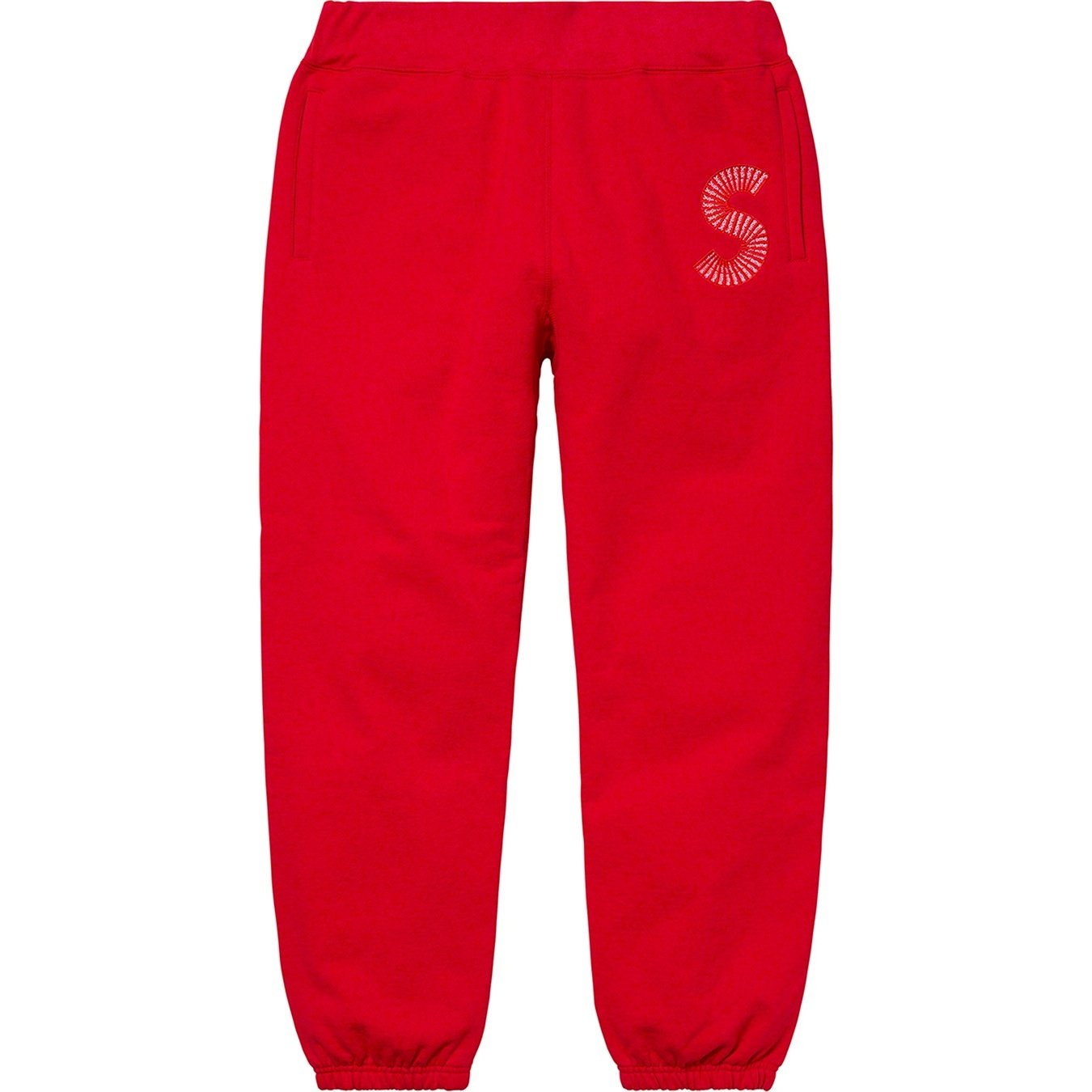 Supreme S Logo Sweatpant (FW20) - Red - $158