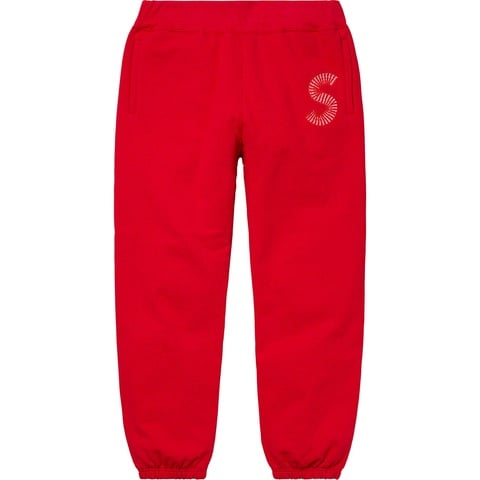 Supreme S Logo Sweatpant - Red