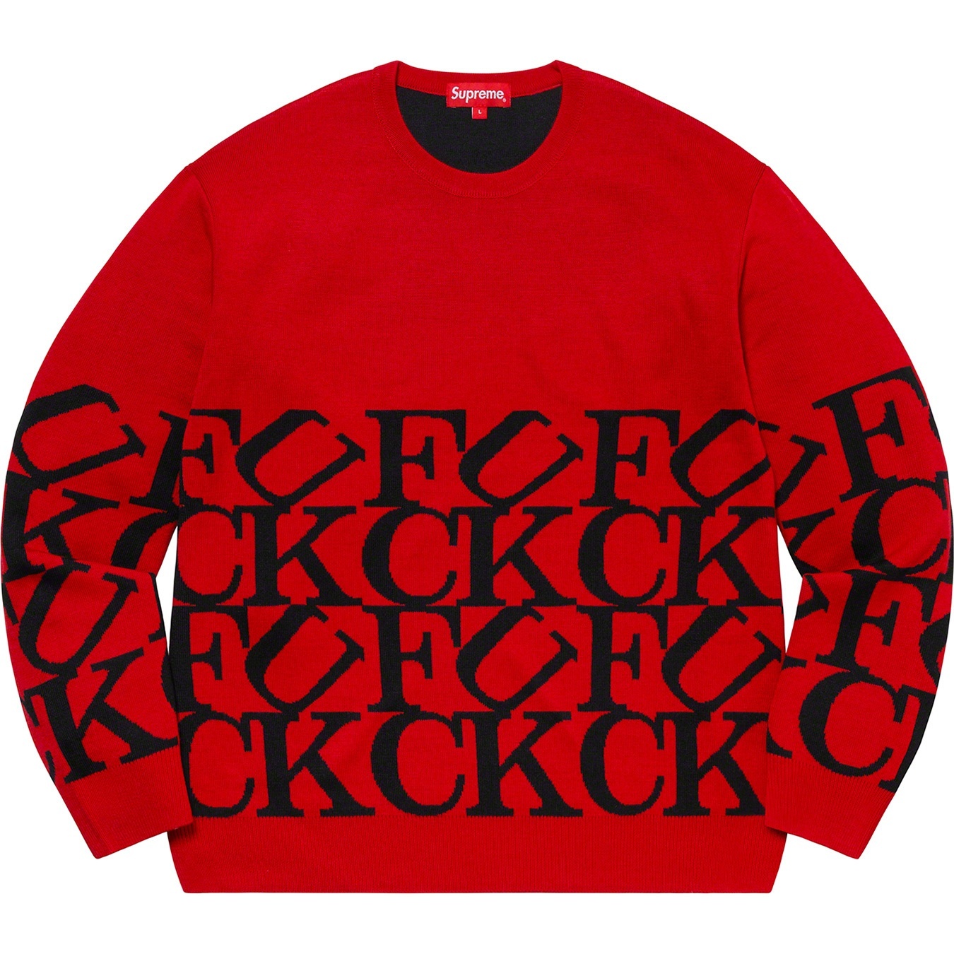 Supreme Fuck Sweater (FW20) - Red - $148