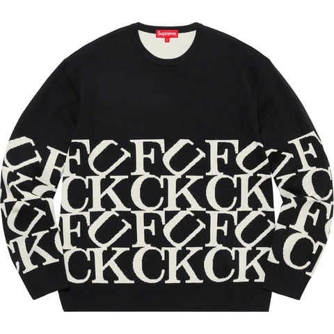 Supreme Fuck Sweater - Black
