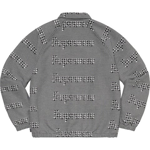 ジャケット・アウター Supreme Houndstooth Logos Snap Jacket XL Houndstooth Logos Snap Front Jacket - Supreme