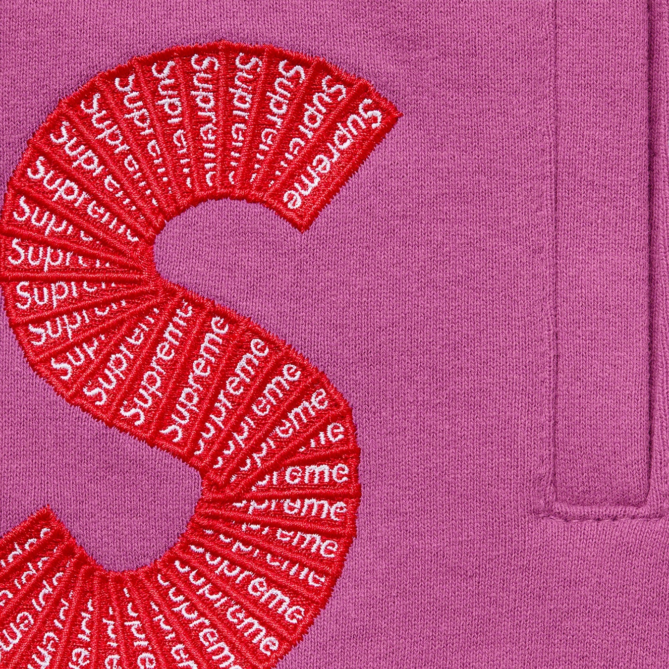 Supreme S Logo Sweatpant (FW20) - Bright Purple - $158