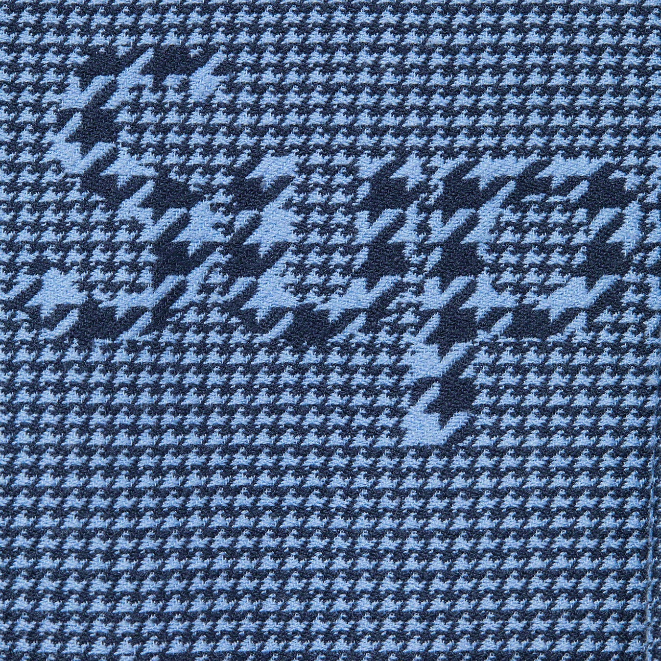 Supreme Houndstooth Logos Snap Front Jacket (FW20) - Blue - $168