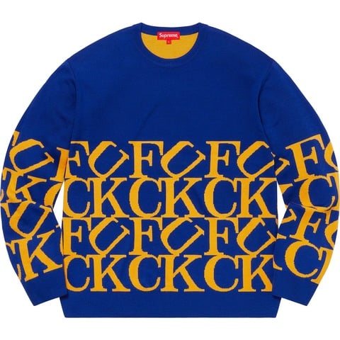 Supreme Fuck Sweater - Royal