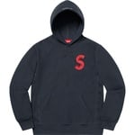 Supreme S Logo Hooded Sweatshirt (FW20) - Navy
