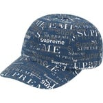 Supreme Logo Pattern 6-Panel (FW20) - Light Navy