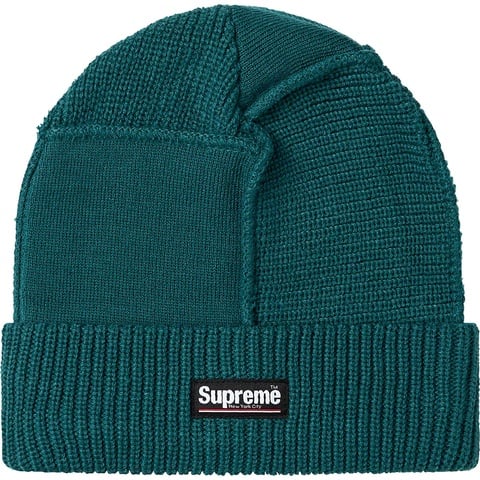 Supreme Paneled Seam Beanie - Work Teal